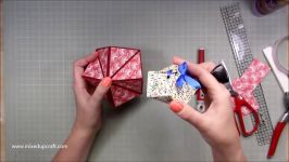 اوریگامی جعبه کادویی  آموزش ساخت جعبه کاغذی  کاردستی