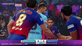 خلاصه بازی کبدی معراج شیخ Kabaddi Dabang  Warriors