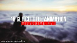 پروژه افترافکت مجموعه ۱۸ عنوان متحرک افکت گلیچ Glitch Titles