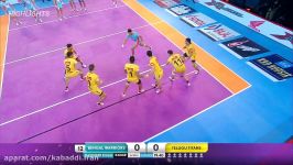 خلاصه بازی تیم تیتان ابوذر مهاجر محسن مقصودلو تیم Kabaddi Warriors 