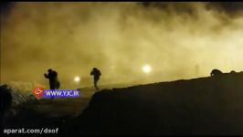 شلیک گاز اشک آور توسط پلیس آمریکا به سوی آوارگان