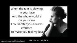 ادل کاری کنم عشق منو احساس کنی adele make you feel my love