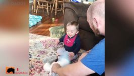 Funniest Daddy Makes Baby Laugh by Toys  Cute Baby Videos
