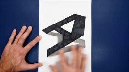 How to Draw a 3D Letter A Optical Illusion Trick Art