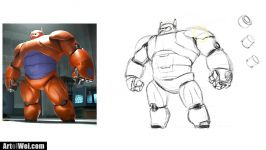 How to Draw Baymax from Big Hero 6 Movie