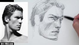 How To Draw a Male Face