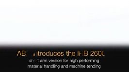 ABB Robotics  new Materials Handling Machine Tending robot