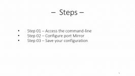 HP switch  Configure port mirror Command line interface