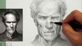 How to Draw Clint Eastwood in 2 Minutes