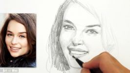 How to Draw Emilia Clarke in 3 Minutes  Daenerys