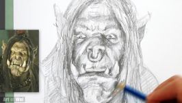 How to Draw Grom Hellscream from Warcraft