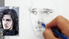 How to Draw Jon Snow from Game of Thrones