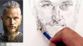 How to Draw Ragnar from Vikings  Travis Fimmel