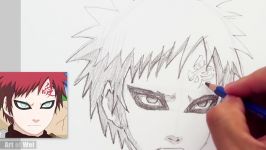 How to Draw Gaara from Naruto