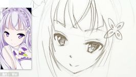 How to Draw Emilia from the Anime Re Zero