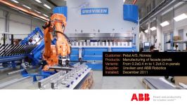 ABB Robotics  Folding Metal Sheets Press Brake Tending