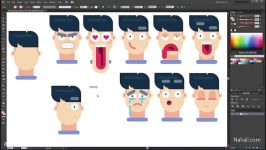 How to draw 10 FACIAL EXPRESSIONS  Speed drawing