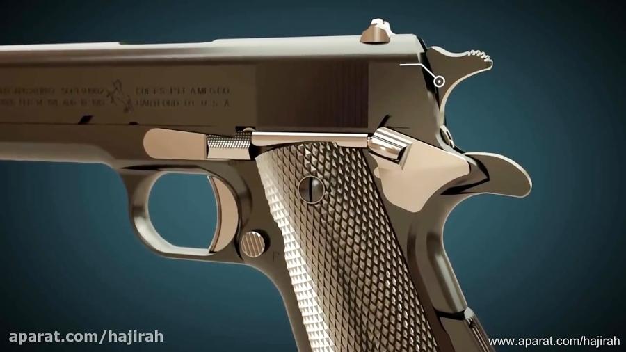 یک تفنگ Colt M1911 چگونه کار می کند. ⌐╦╦═─