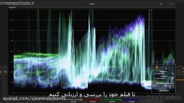 آموزش اصلاح رنگ نور نرم افزار داوینچی همراه زیرنویس فارسی