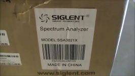 جعبه گشایی Siglent SSA3021X Spectrum Analyzer