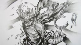 Drawing Ken Kaneki from Tokyo Ghoul  Anime