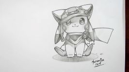 Drawing Pikachu from Zerochan Pokemon