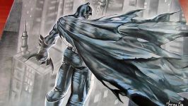 Drawing Batman  Primacolor and Blick Colored Pencils