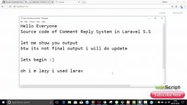 Laravel 5.5  Project  Comment Reply System  Source Code