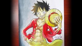 How to Draw Monkey D. Luffy  One Piece  Time Lapse