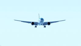 Korean Air Cargo 777 200LRF landing at Los Angeles International Airport