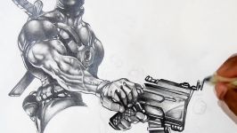 Drawing Deadpool  Marvel Comics  Pencil Drawing