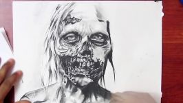 Drawing a Zombie from The Walking Dead