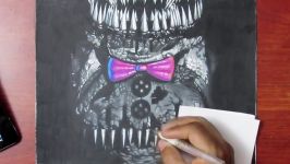 Drawing Nightmare Fredbear from Five Nights at Freddys 4  Art Kids