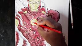 Drawing Iron Man from Marvel Comics