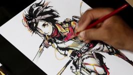 Drawing Mikasa from Attack on Titan Anime