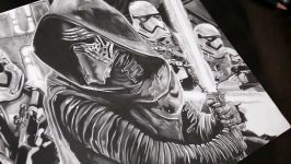 Drawing Kylo Ren  Star Wars  Realistic Drawing