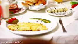 صبحانه مجلل کامل در بوفه صبحانه هتل لاله