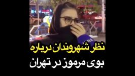 نظر شهروندان درباره بوی بد مرموز در تهران