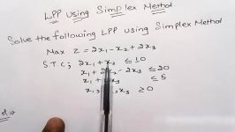 How to solve LPP using Simplex method in Operations Research solved numerical