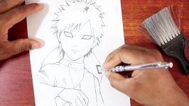 Drawing Gaara from Naruto Anime  Graphite