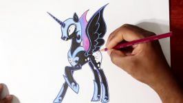 Drawing Nightmare Moon from My Little Pony  Subscriber Request