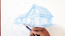 Sketching a Cabin  perspective  Ambient Occlusion