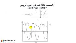 بررسی چگونگی اثر یک خازن در خروجی یکسوسازها