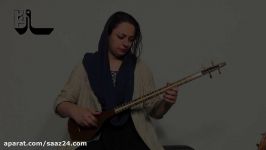 سه تار صادق عظیمی  کاسه ساده.وسط دسته استخوان.پنجه قنبری  فروشگاه saaz24.com