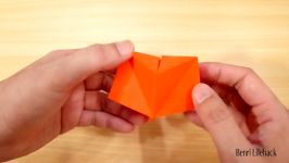اوریگامی جعبه سحرآمیز  آموزش ساخت سحرآمیز کاغذی  کاردستی