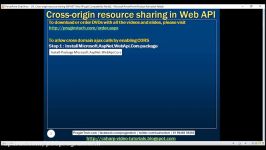 15 Cross origin resource sharing ASP NET Web API