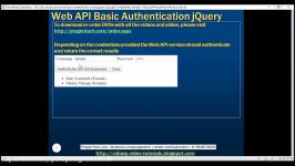 19 Call web api service with basic authentication using jquery ajax