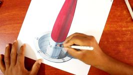 How to Draw 3D Rocket Misile on Hole  Amazing Trick Art