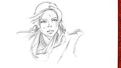 Sketching Lara Croft  Tomb Raider  Graphite Pencil