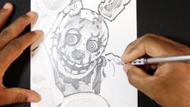 Sketching Springtrap  Five Nights at Freddys  Pencil Sketch  Line Shading